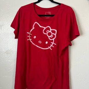 Sanrio Red Hello Kitty Short Sleeve Tee